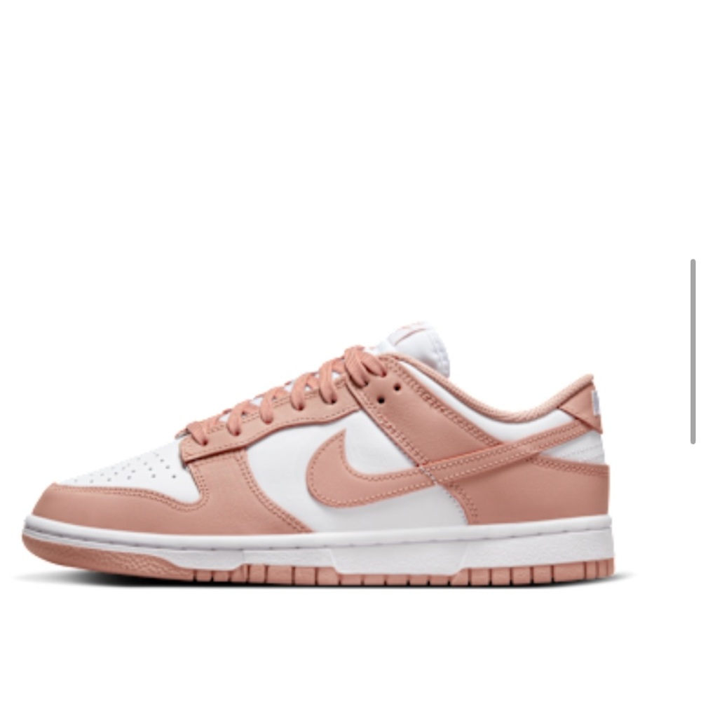 NEW (no box) Nike Dunk Low Women's Sneakers - Pink and White